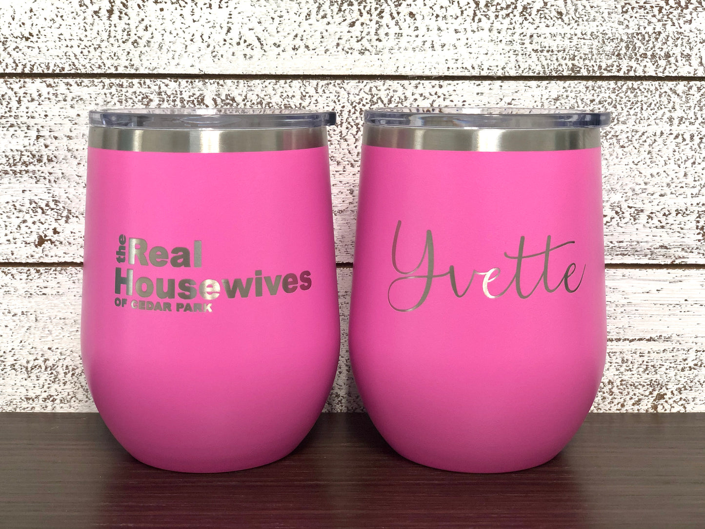 Vaso de vino personalizado Real Housewives de 12 oz - Grabado con láser
