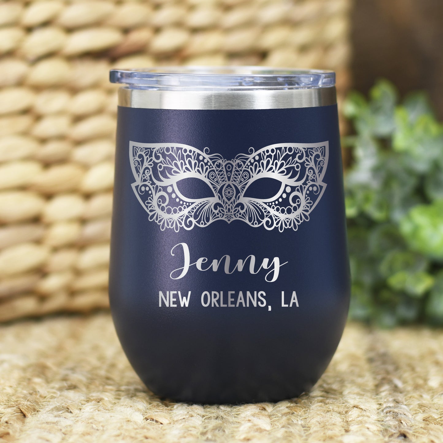 Vaso New Orleans personalizado de 12 oz - grabado con láser
