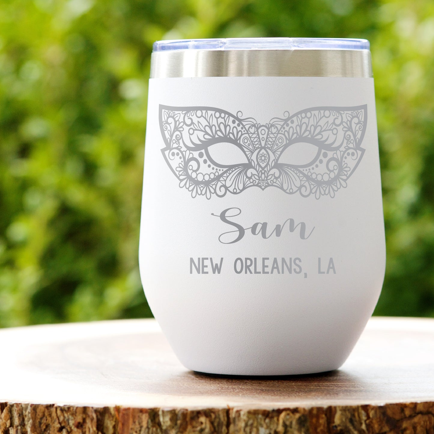 Vaso New Orleans personalizado de 12 oz - grabado con láser