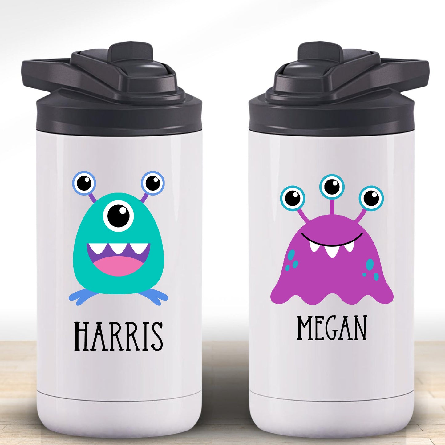 12 oz Kids Monster Water Bottle