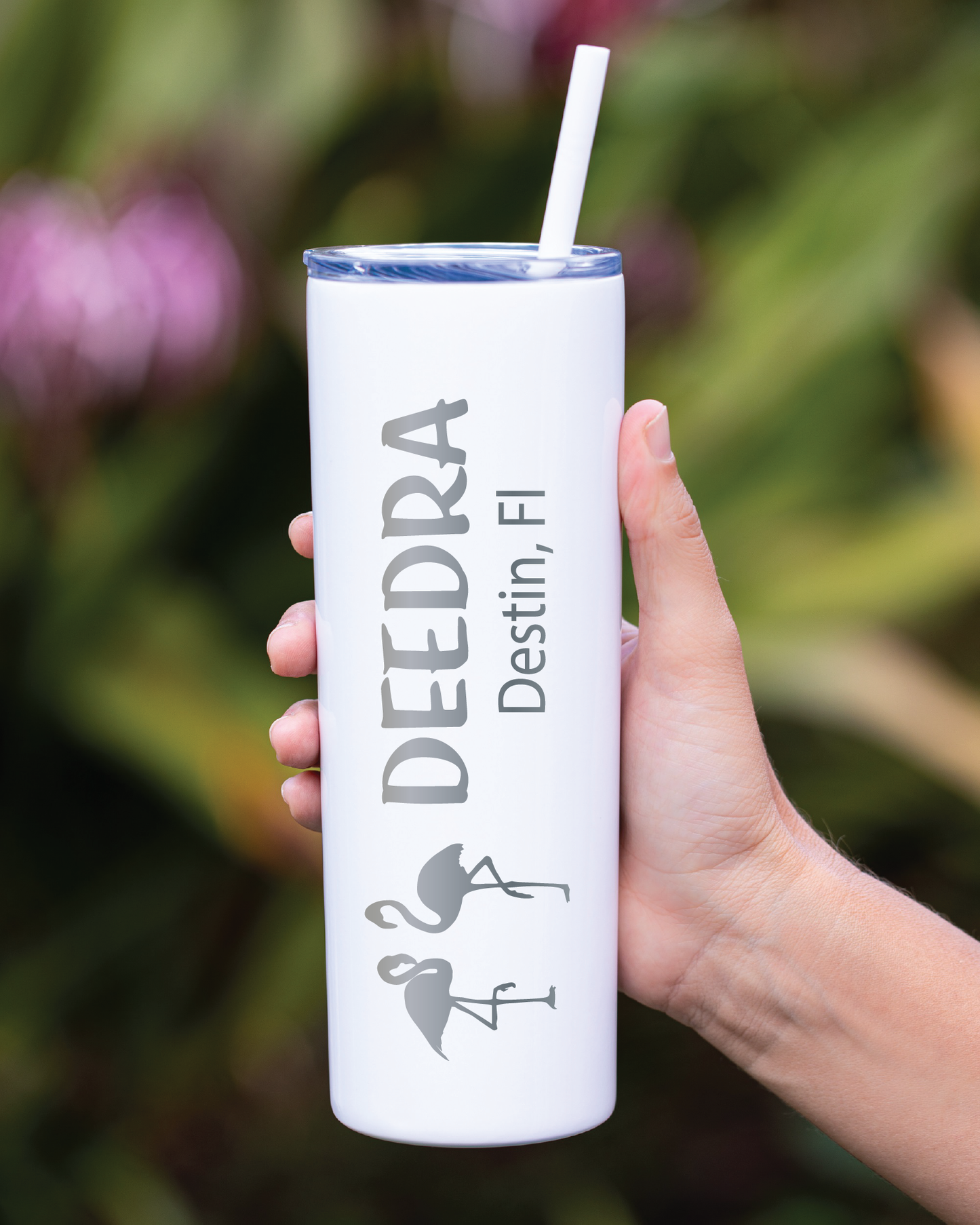20 oz Personalized Vacation Tumbler - Laser Engraved