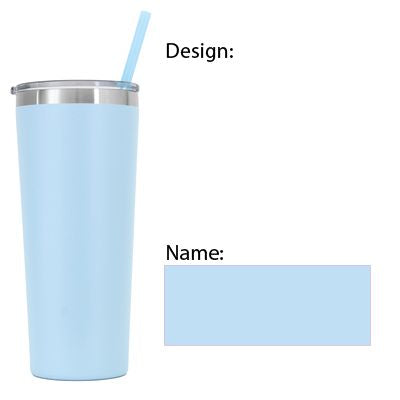 22  oz Personalized Baseball Tumbler - Laser Engraved