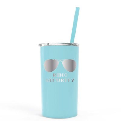 12 oz Personalized Ring Bearer Tumbler - Laser Engraved