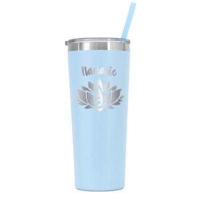 22 oz Personalized Yoga Tumbler - Laser Engraved