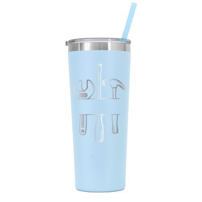 22 oz Personalized Mechanic Tumbler - Laser Engraved
