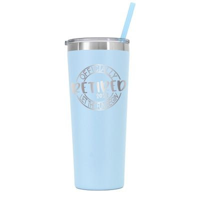 Personalized Officially Retired Tumbler - Laser Engraved