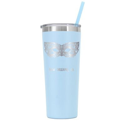 22 oz Personalized New Orleans Tumbler - Laser Engraved