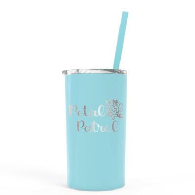 12 oz Personalized Flower Girl Tumbler - Laser Engraved