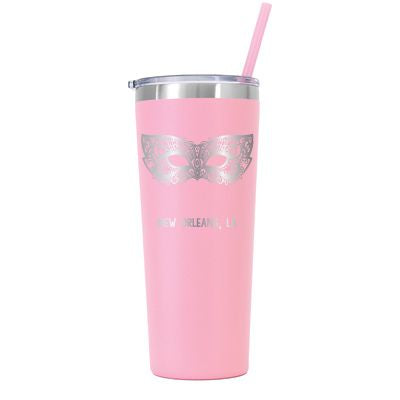 22 oz Personalized New Orleans Tumbler - Laser Engraved