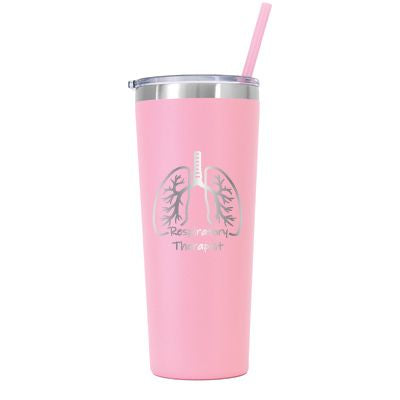 22 oz Personalized Respiratory Therapist Tumbler - Laser Engraved