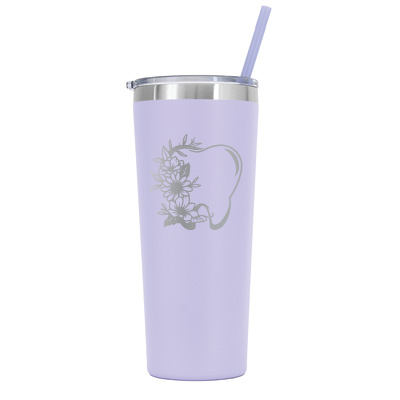 22 oz Personalized Dental Tumbler - Laser Engraved