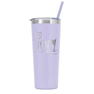 22 oz Personalized Golf Dad Tumbler - Laser Engraved
