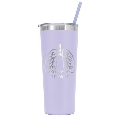 22 oz Personalized Respiratory Therapist Tumbler - Laser Engraved