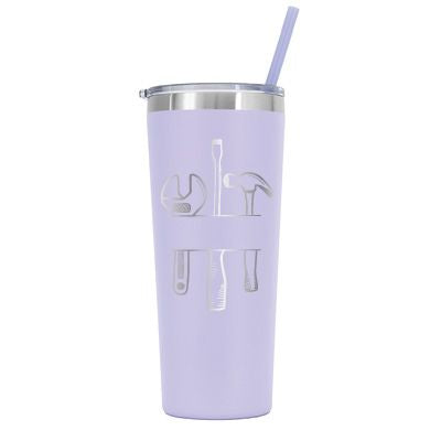 22 oz Personalized Mechanic Tumbler - Laser Engraved