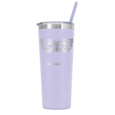 22 oz Personalized New Orleans Tumbler - Laser Engraved
