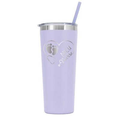 22 oz Personalized NICU Nurse Tumbler - Laser Engraved