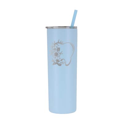 20 oz Personalized Dental Tumbler - Laser Engraved