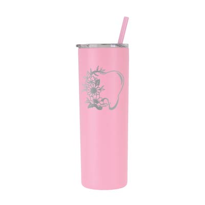 20 oz Personalized Dental Tumbler - Laser Engraved