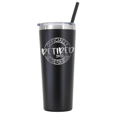 Personalized Officially Retired Tumbler - Laser Engraved