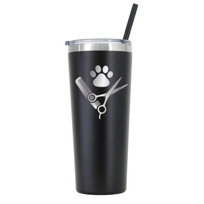 22 oz Personalized Pet Groomer Tumbler Laser Engraved