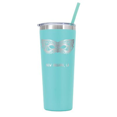 22 oz Personalized New Orleans Tumbler - Laser Engraved