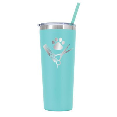 22 oz Personalized Pet Groomer Tumbler Laser Engraved