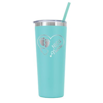 22 oz Personalized NICU Nurse Tumbler - Laser Engraved