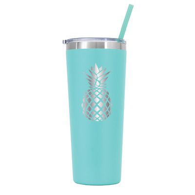 Personalized Pineapple Tumbler - Laser Engraved