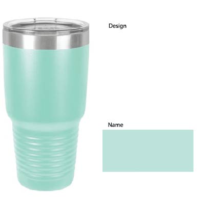 30  oz Personalized Baseball Tumbler - Laser Engraved