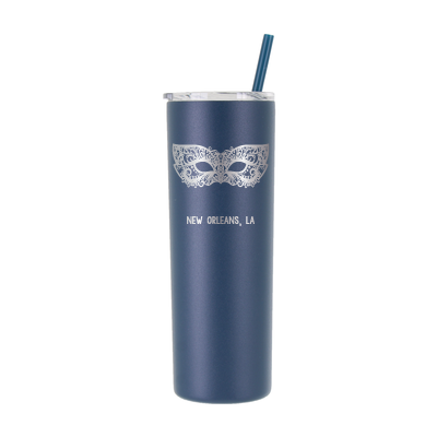 20  oz Personalized New Orleans Tumbler - Laser Engraved