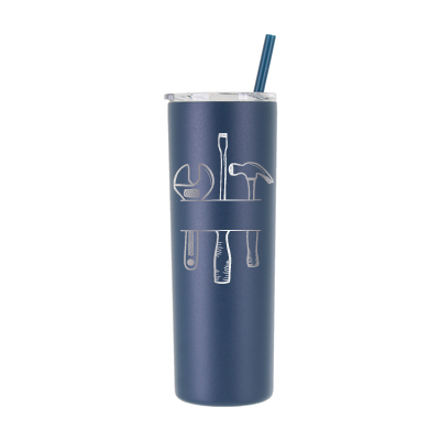 20 oz Personalized Mechanic Tumbler - Laser Engraved
