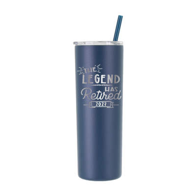 Personalized 2023 Retired "The Legend" Tumbler - Laser Engraved