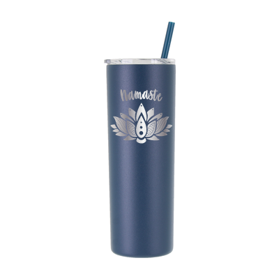 20 oz Personalized Yoga Tumbler - Laser Engraved
