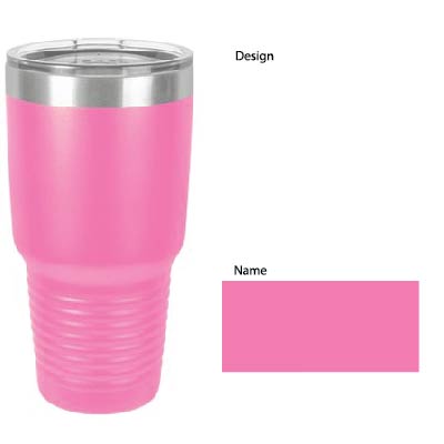 30  oz Personalized Baseball Tumbler - Laser Engraved