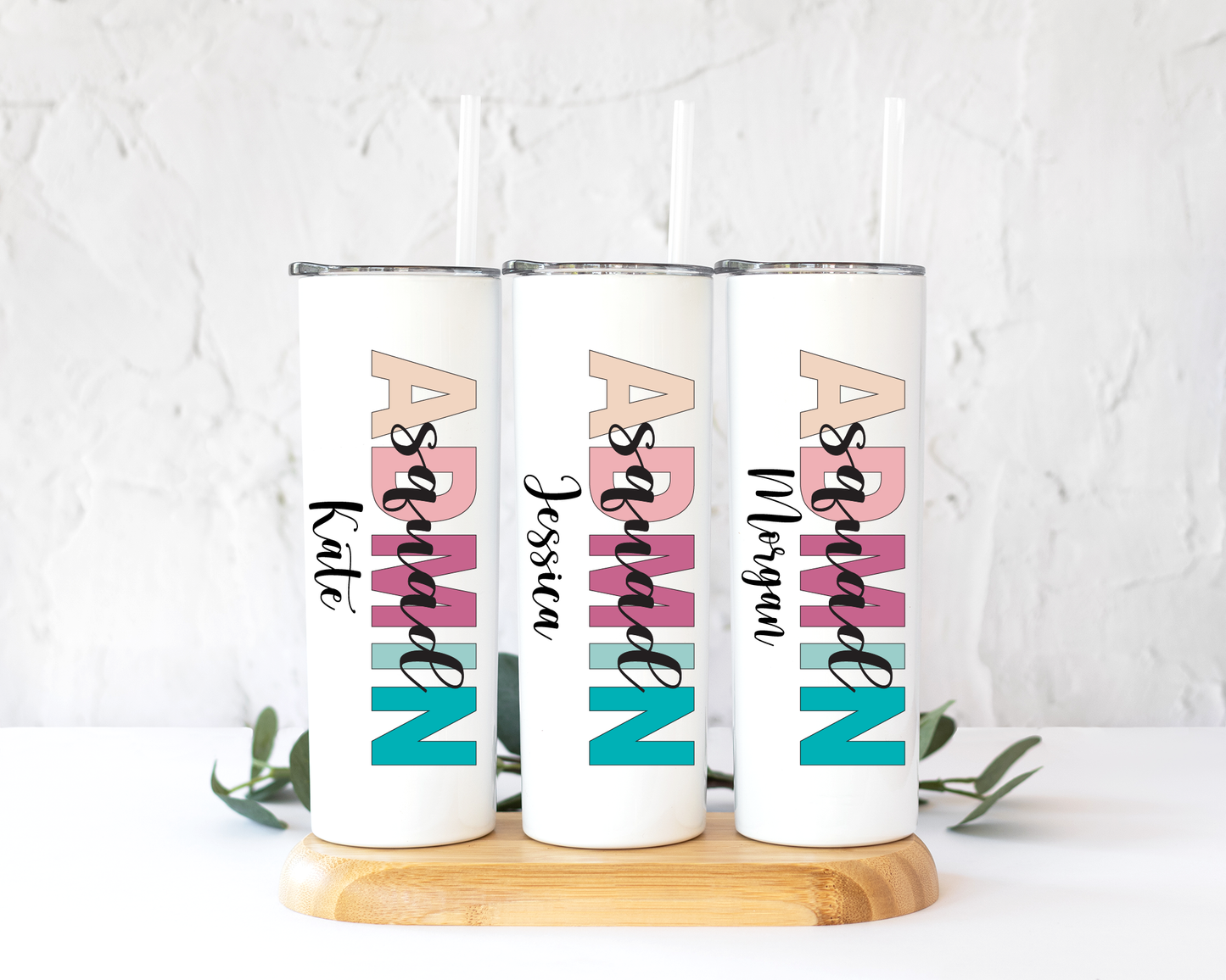 Vaso Asistente Administrativo Personalizado de 20 oz