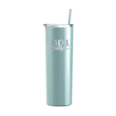 20 oz Personalized School Nurse Tumbler - Laser Engraved