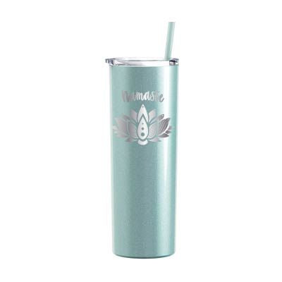 20 oz Personalized Yoga Tumbler - Laser Engraved