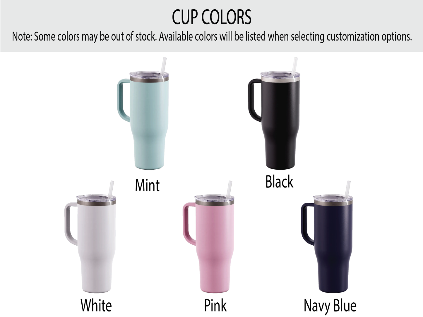 40 oz Personalized Monogram Tumbler - Laser Engraved