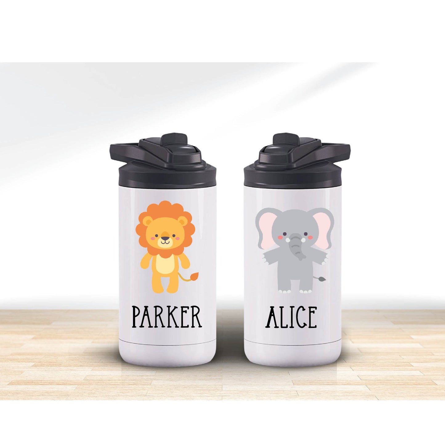 12 oz Kids Animal Water Bottle