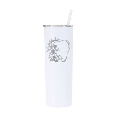 20 oz Personalized Dental Tumbler - Laser Engraved