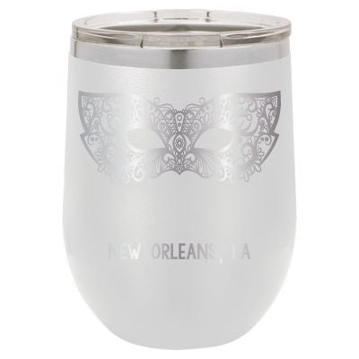 Vaso New Orleans personalizado de 12 oz - grabado con láser