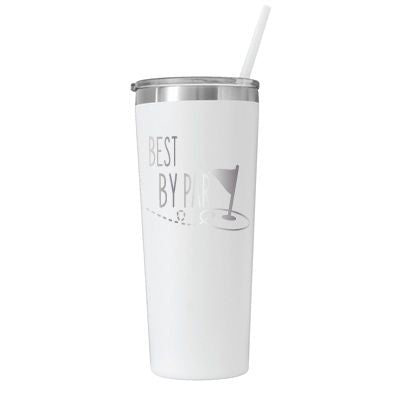 22 oz Personalized Golf Dad Tumbler - Laser Engraved