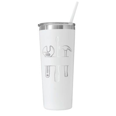 22 oz Personalized Mechanic Tumbler - Laser Engraved