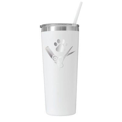 22 oz Personalized Pet Groomer Tumbler Laser Engraved