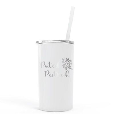 12 oz Personalized Flower Girl Tumbler - Laser Engraved