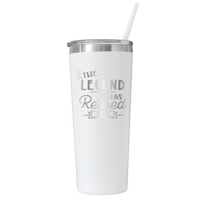 Personalized 2023 Retired "The Legend" Tumbler - Laser Engraved