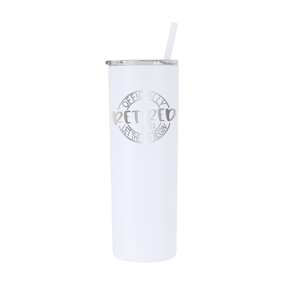 Personalized Officially Retired Tumbler - Laser Engraved