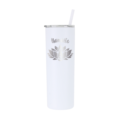 20 oz Personalized Yoga Tumbler - Laser Engraved