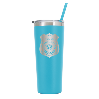 22 oz Personalized Law Enforcement Tumbler Laser Engraved