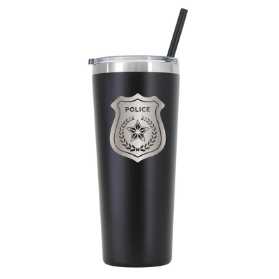 22 oz Personalized Law Enforcement Tumbler Laser Engraved